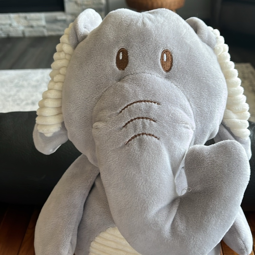 Elephant Plush Rattle​ - Picture 2 of 3